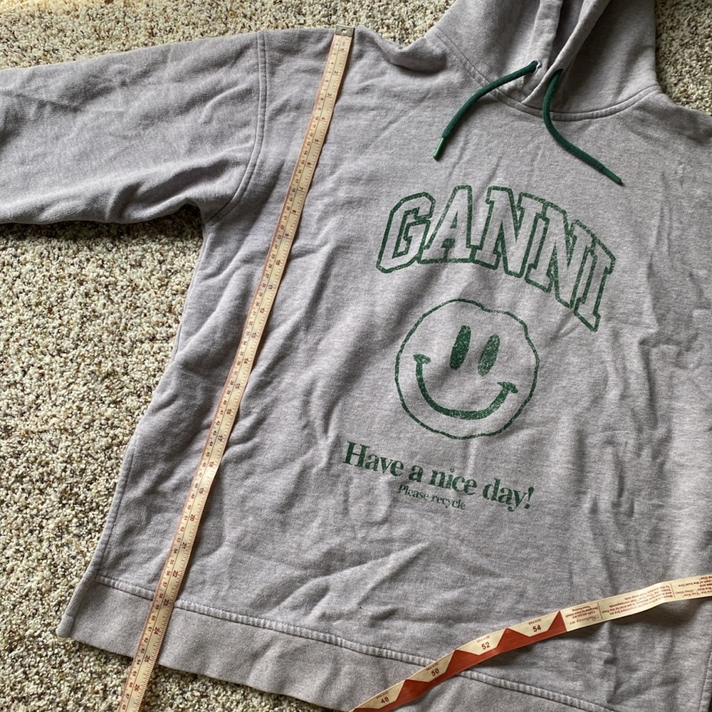 GANNI Smiley Face Logo Hoodie - Picture 8 of 10